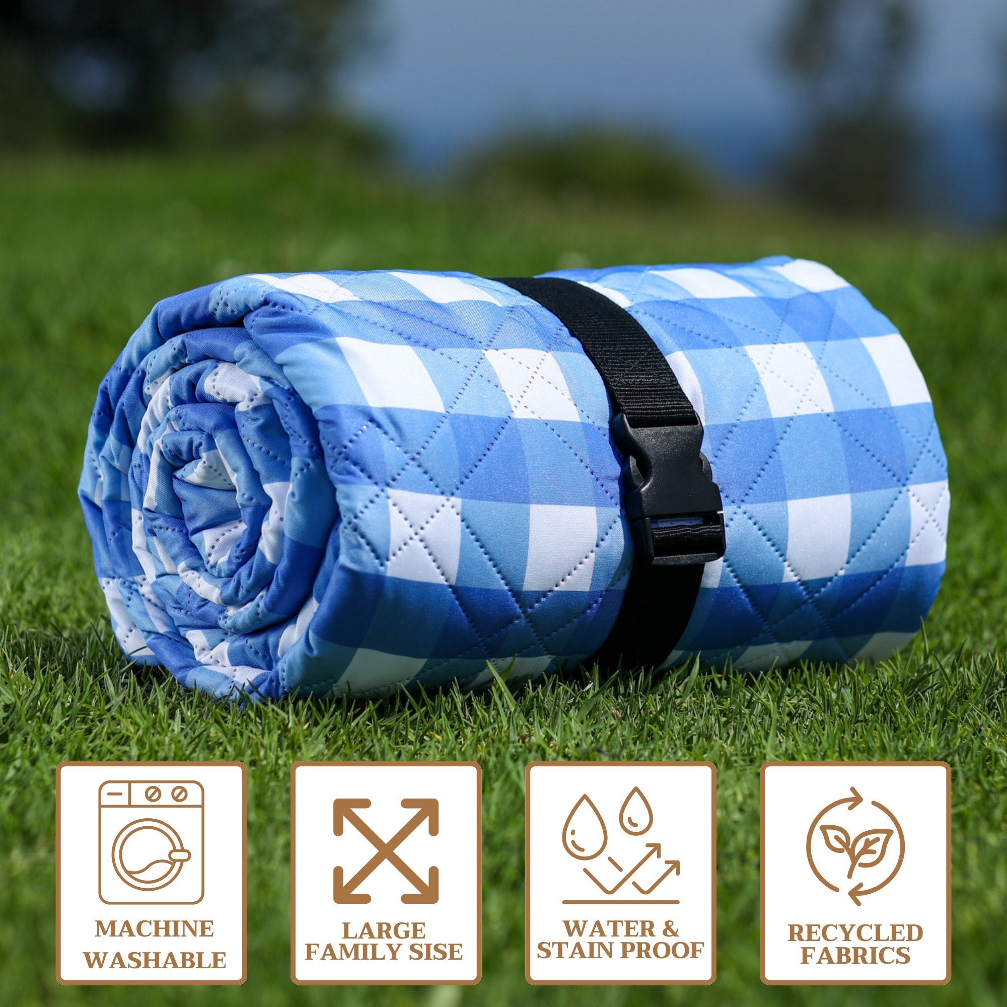 True Gingham Picnic Blanket