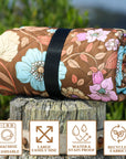 Retro Blooms Picnic Blanket