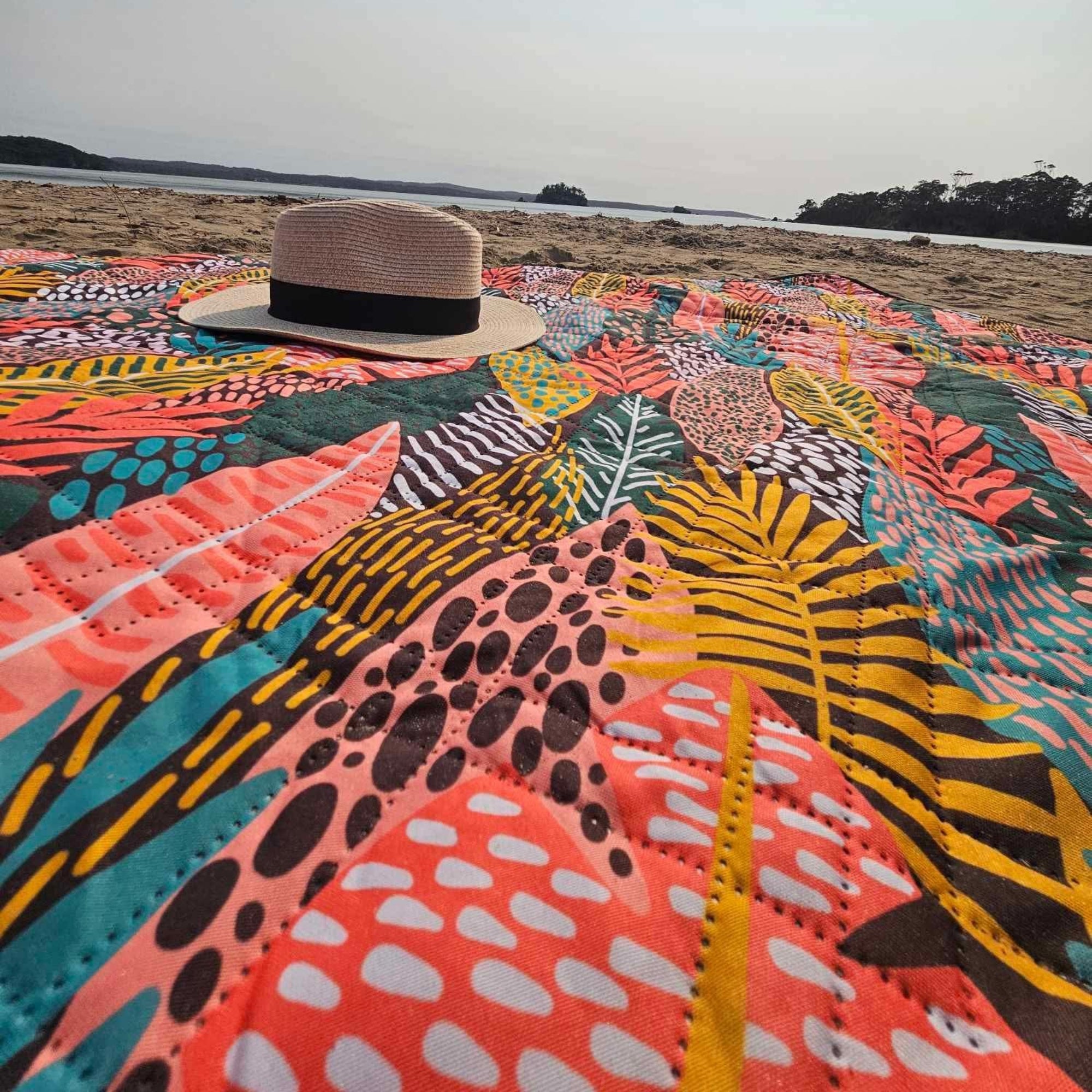 Bright Leaves Picnic Blanket