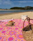 Summer Rock Pools Picnic Blanket