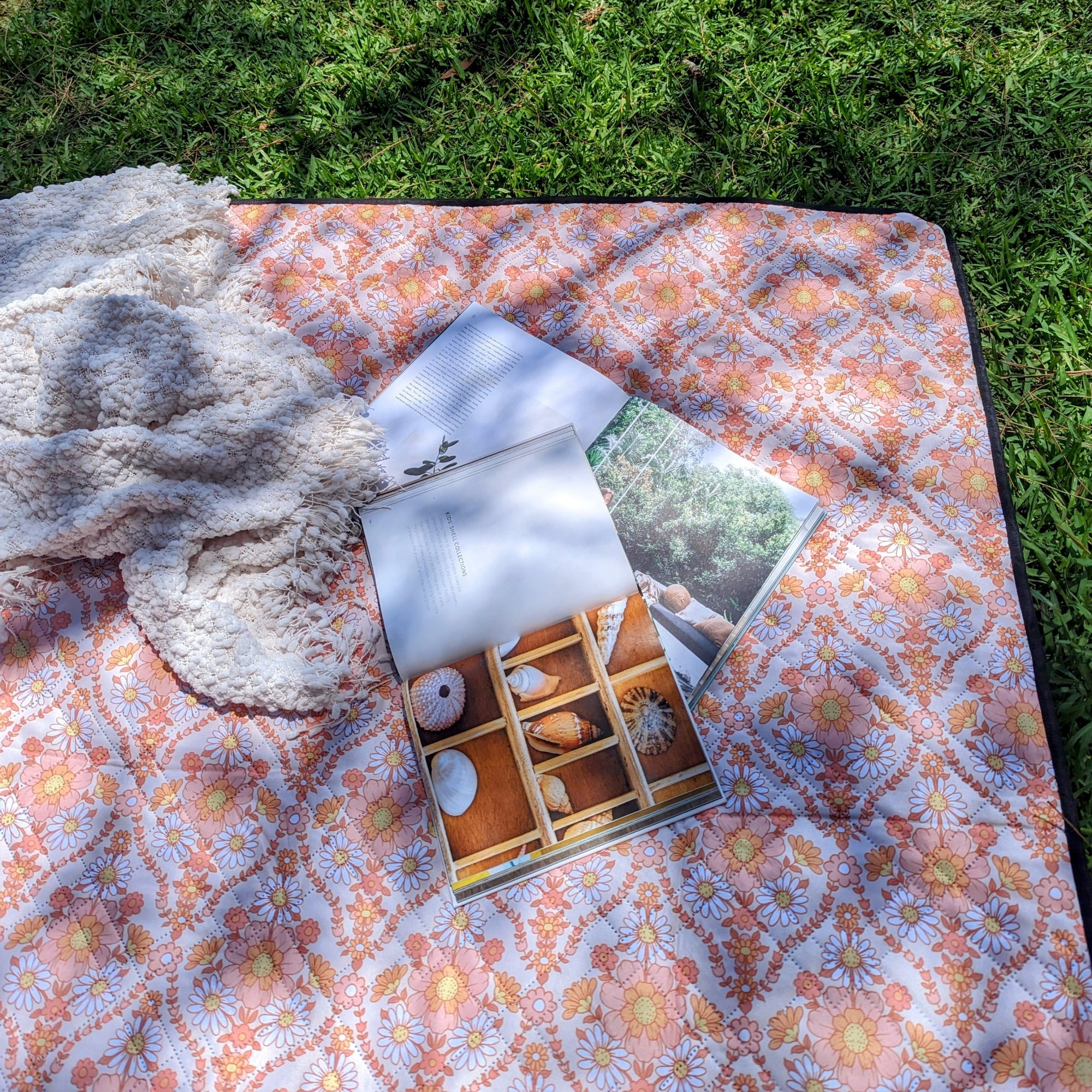 Vintage Folk Picnic Blanket