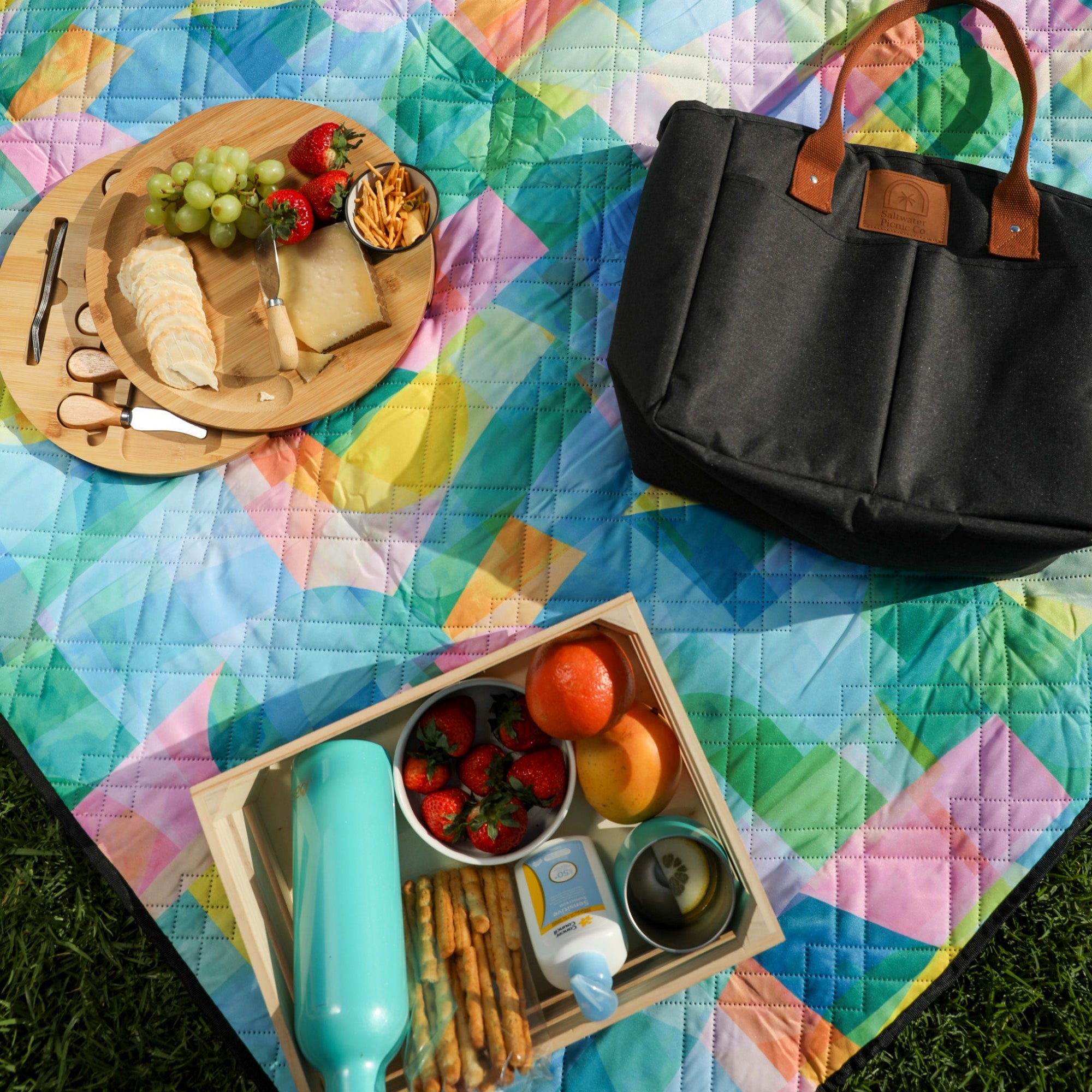 Skylight Blue Picnic Blanket