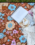 Retro Blooms Picnic Blanket