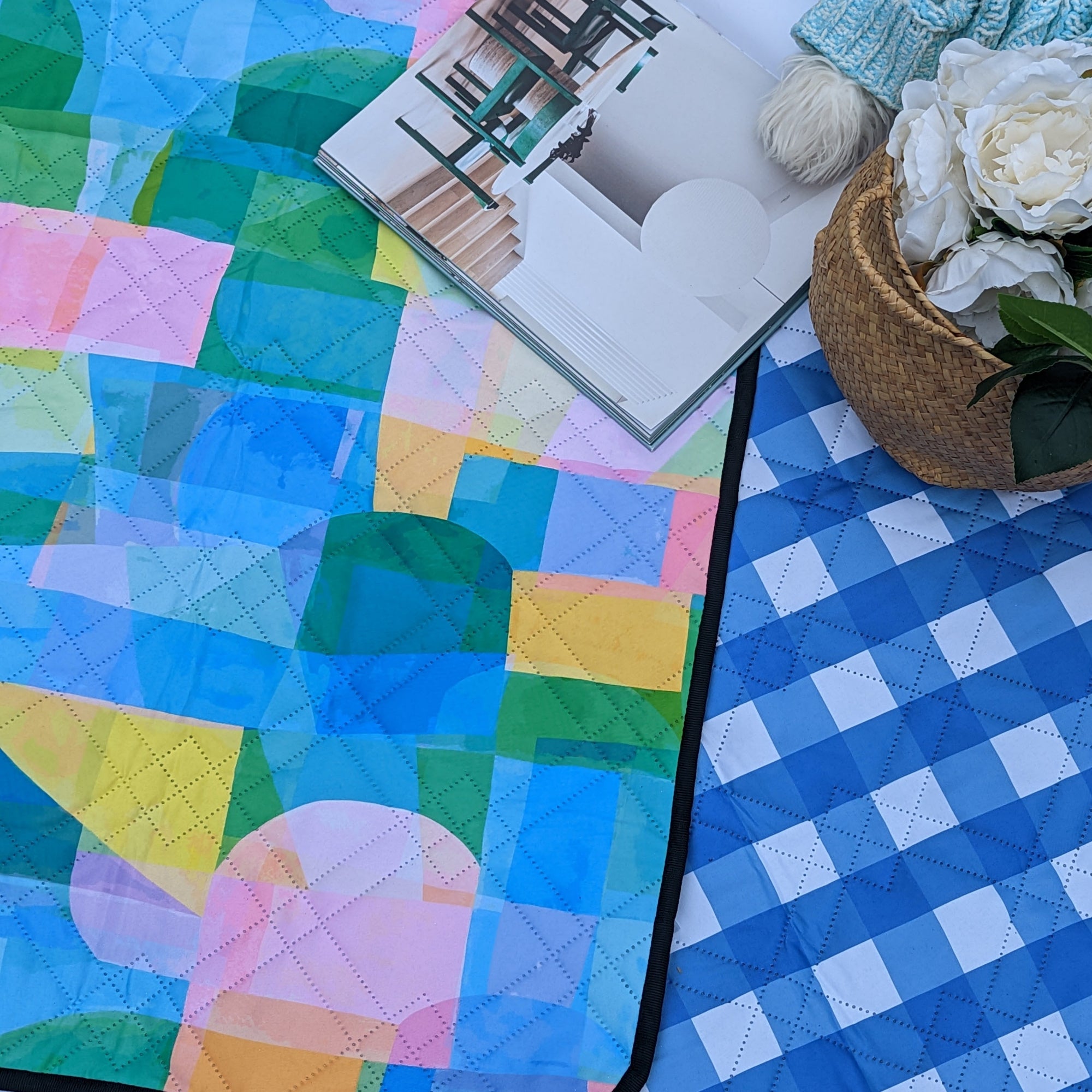 True Gingham Picnic Blanket